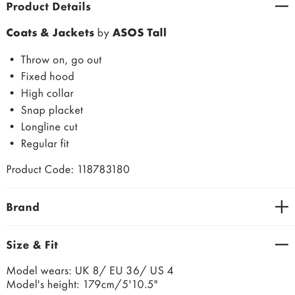 ASOS Design Tall longline quilted coat - Picture 5 of 5